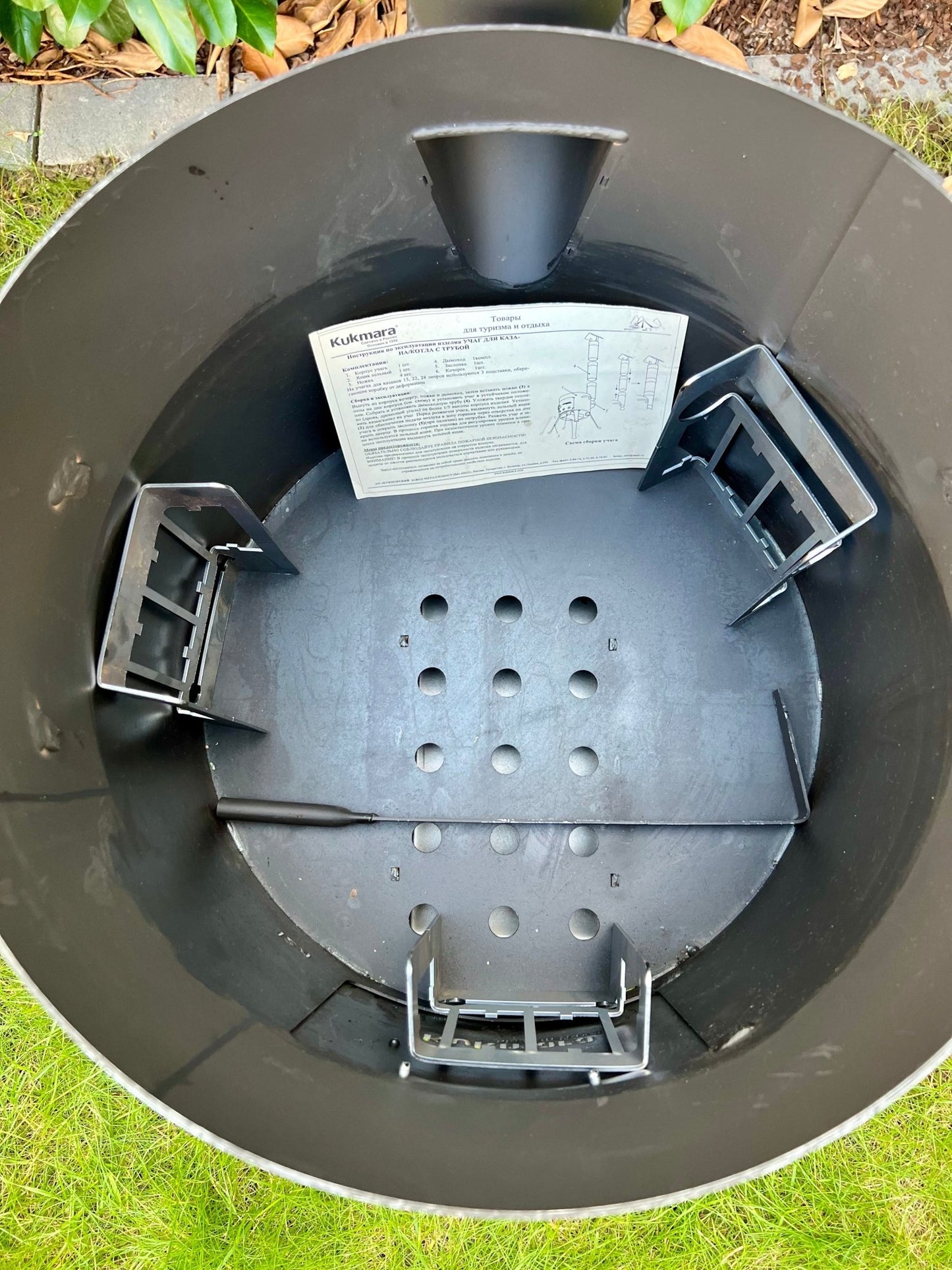Set Kukmara 15 Liter Utschak mit Abzugsrohr und 16 Liter Kasan aus Gusseisen - kochskasan24.de