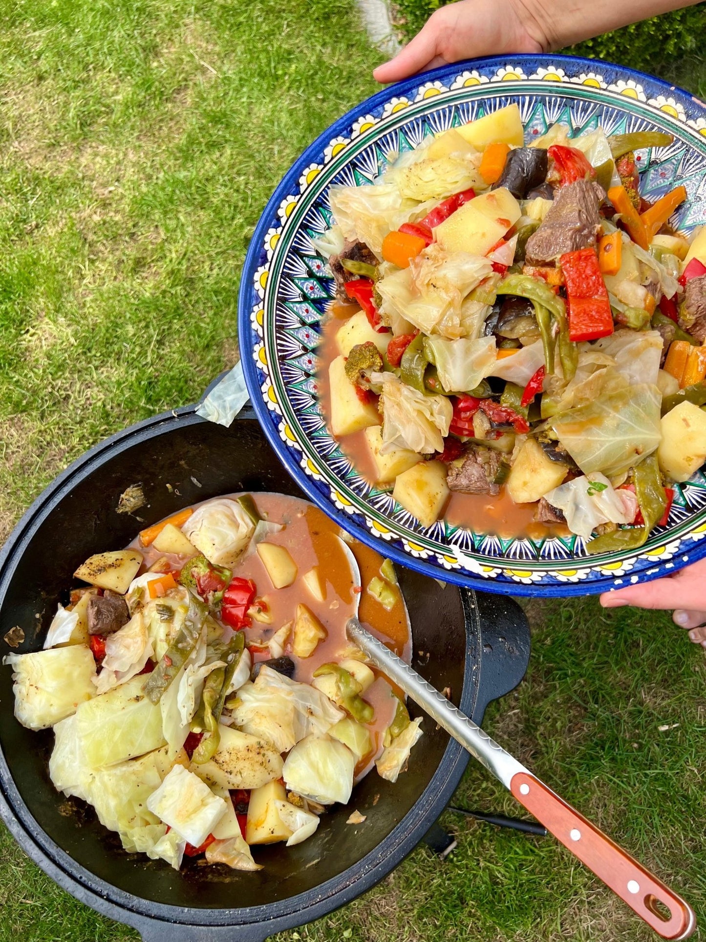 Set Kukmara 15 Liter Utschak mit Abzugsrohr und 16 Liter Kasan aus Gusseisen - kochskasan24.de
