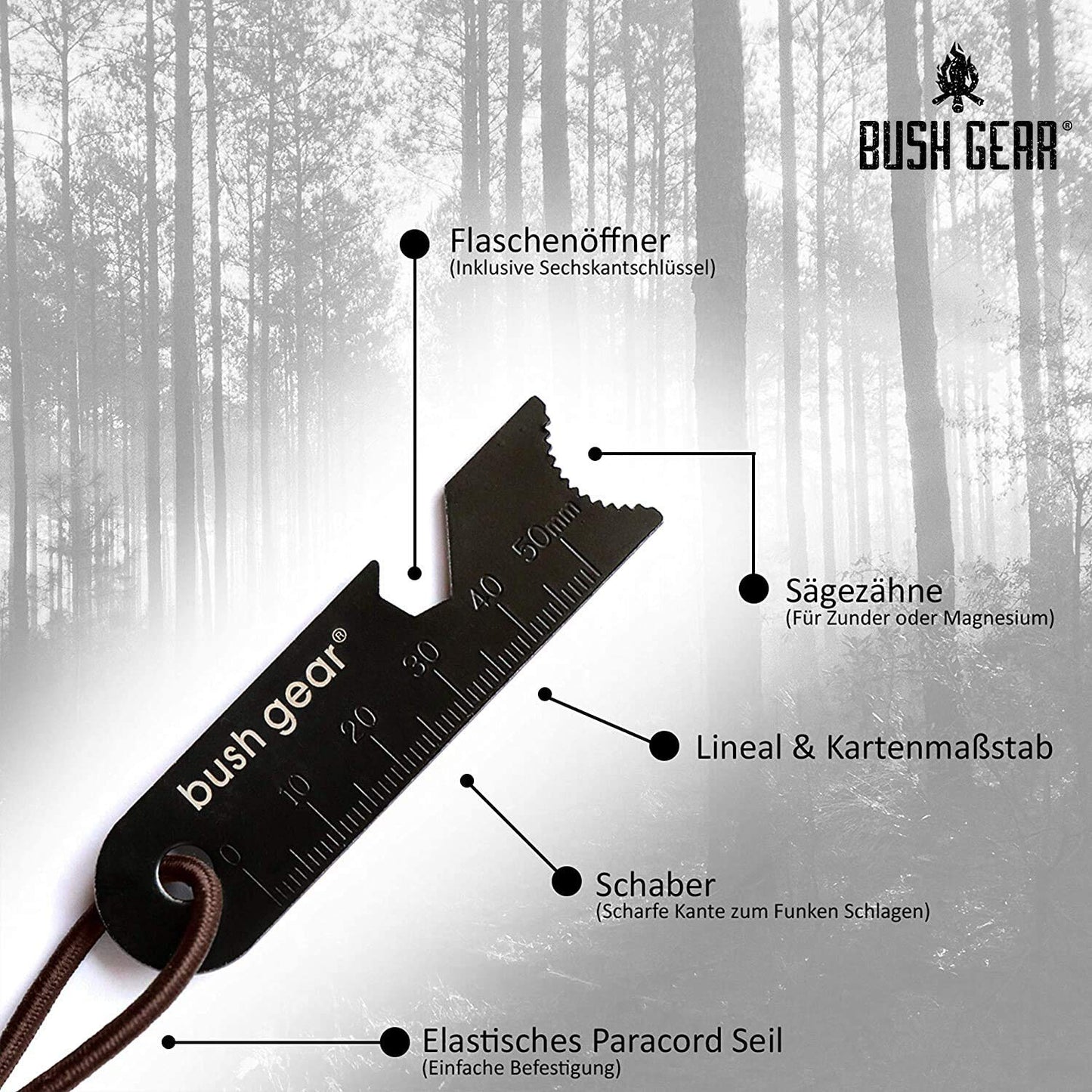 Feuerstahl Outdoor XXL - Extremer Funkenflug - Magnesium Feuerstarter Set - Bis zu 20.000x zünden - Feuerstein Kit für Survival, Camping und Bushcraft Abenteuer - Blacksteels Original - kochskasan24.de