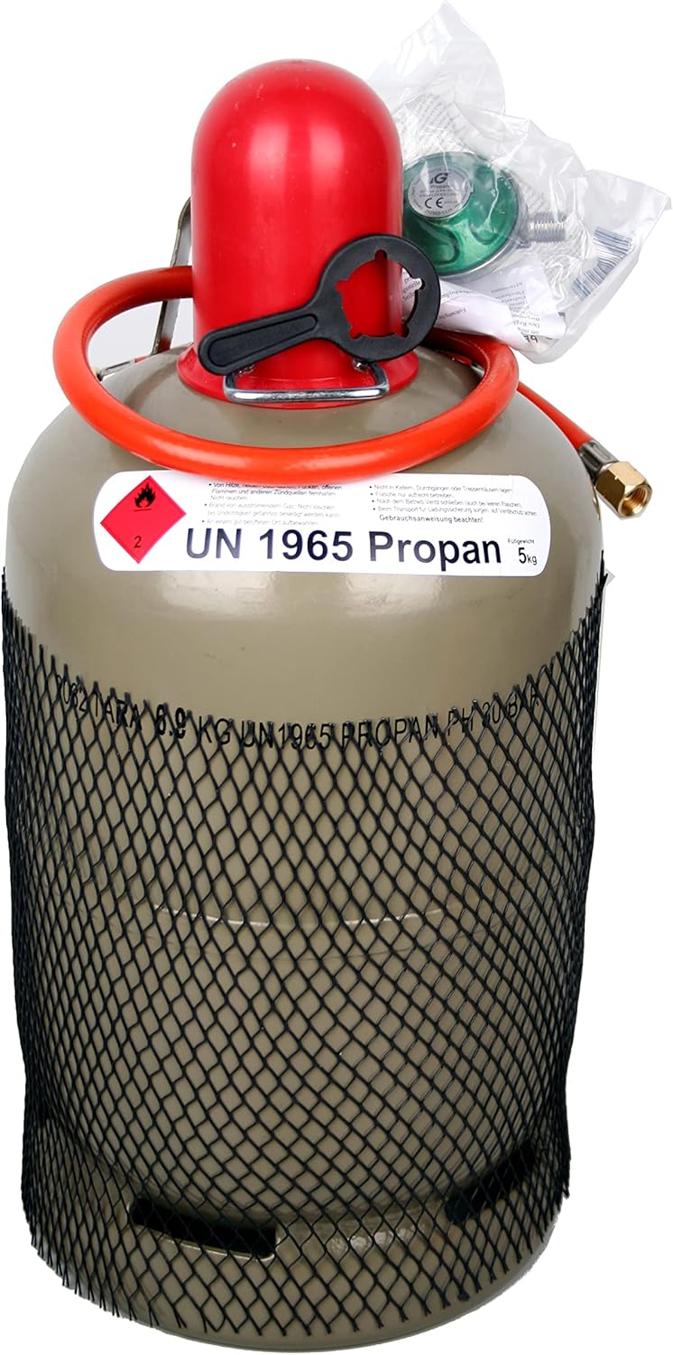 Hockerkocher 7,5 kW Gaskocher bis 100 kg belastbar Piezozündung Zündsicherung 50 mBar Schlauch Regler 5 kg 11 kg Gasflasche Wok (+Schlauch (150cm) und Regler (50mBar)) - kochskasan24.de