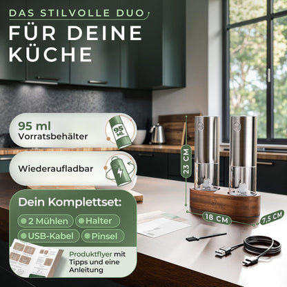 WALDWERK Kaffeemühle - Manuell Mit Präzisem Edelstahlmahlwerk - Kegelmahlwerk Mit Holzgriff - Plastikfreie Espressomühle - kochskasan24.de